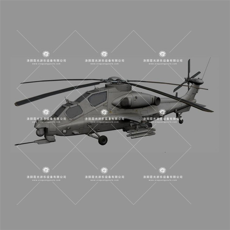 感城镇武装直升机3D模型